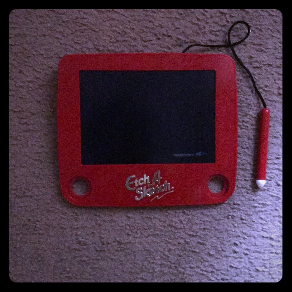 Boogie board etch a sketch with pen